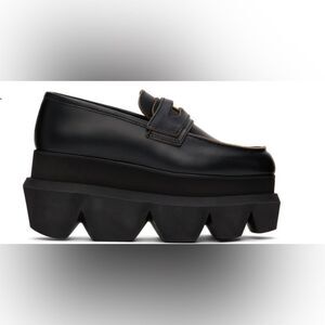 Sacai Black Platform Coin Loafers Size 40